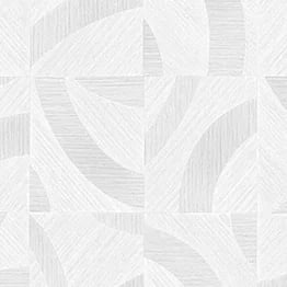 Icon Kavis Geometrik Desenli Duvar Kağıdı, 24101-1 Kırık Beyaz renk, doku yakın plan
