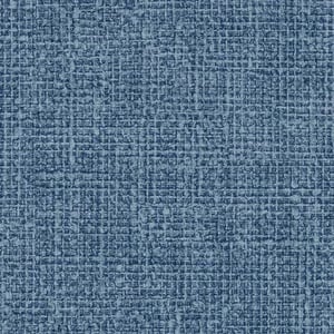 Muse Keten Kumaş Dokulu Duvar Kağıdı, 25104-9 Denim Mavisi renk, doku yakın plan