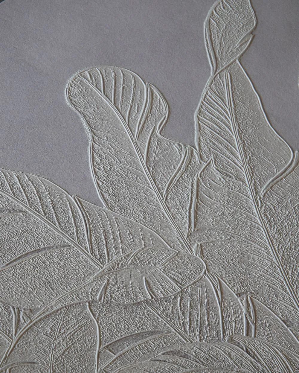 Gofre Muz Yaprağı Kabartmalı Panel Duvar Kağıdı, GF1024